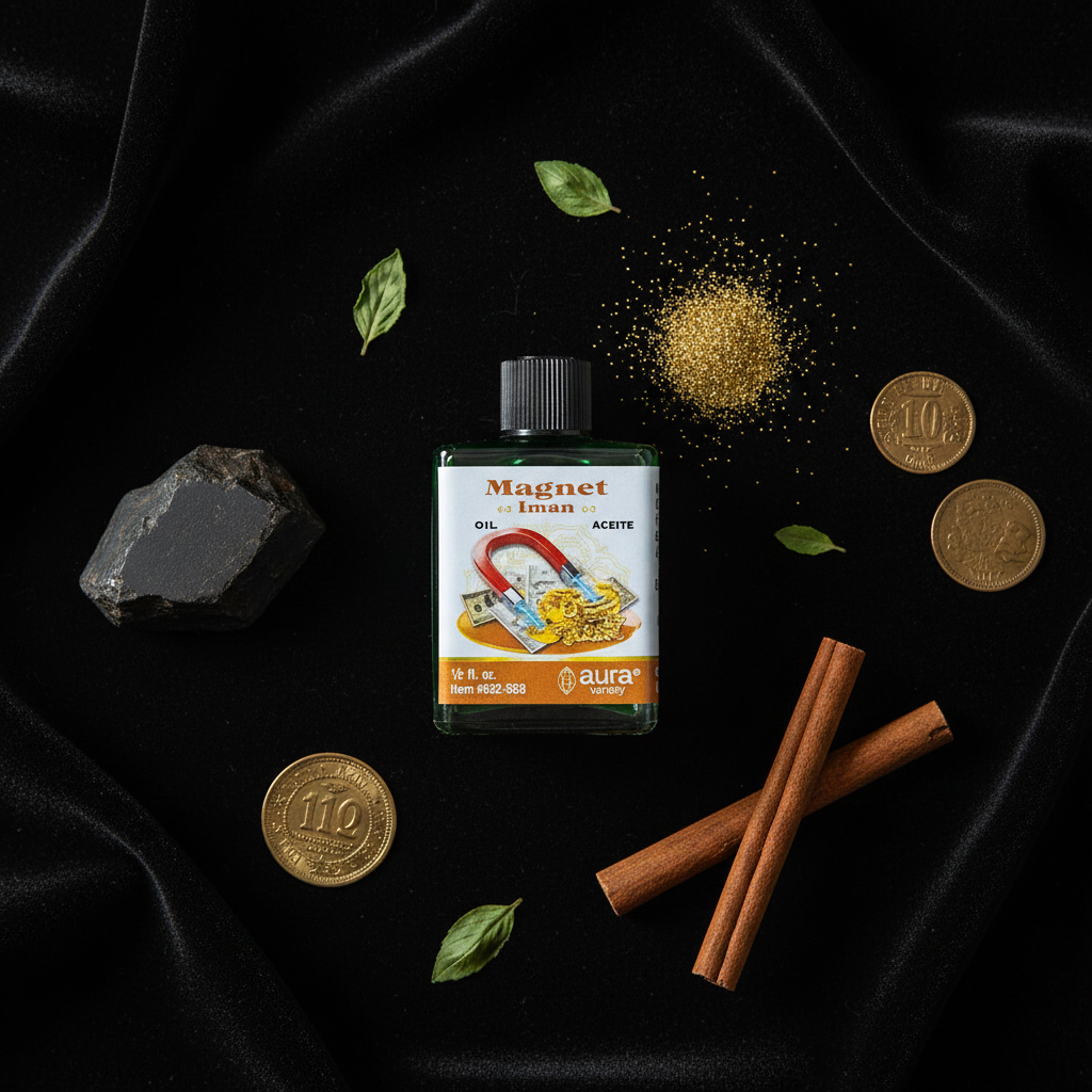 Magnet Oil — Flat Lay