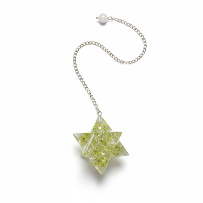 Merkaba Peridot Orgone Pendulum