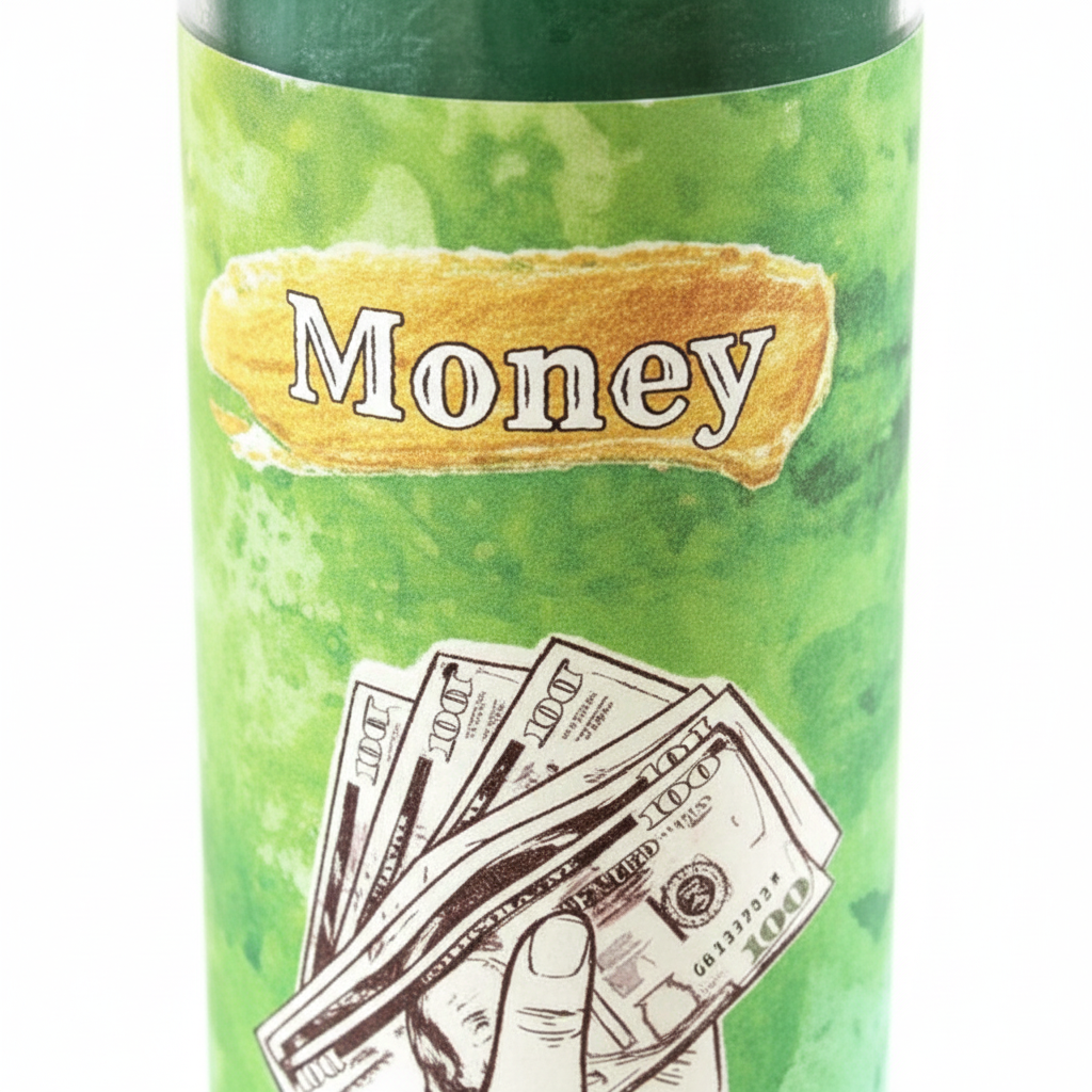 Money Aromatic Jar Candle, detail view