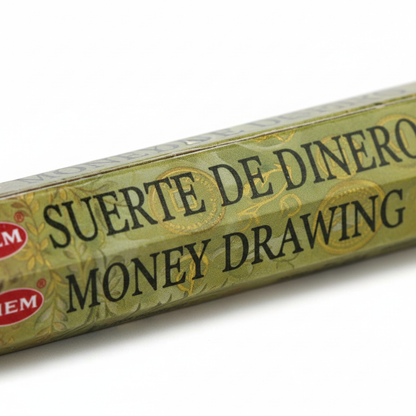 Money Drawing Incense Sticks by HEM, 20 Pack, detail view