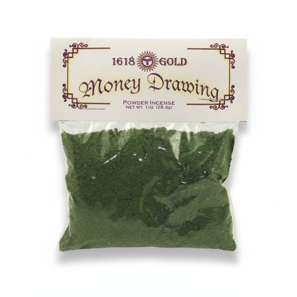 Money Drawing Powder Incense, 1 oz