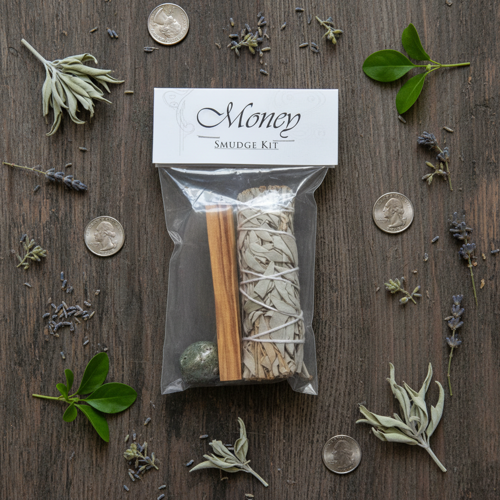 Money Manifest Smudge Kit, alternate view