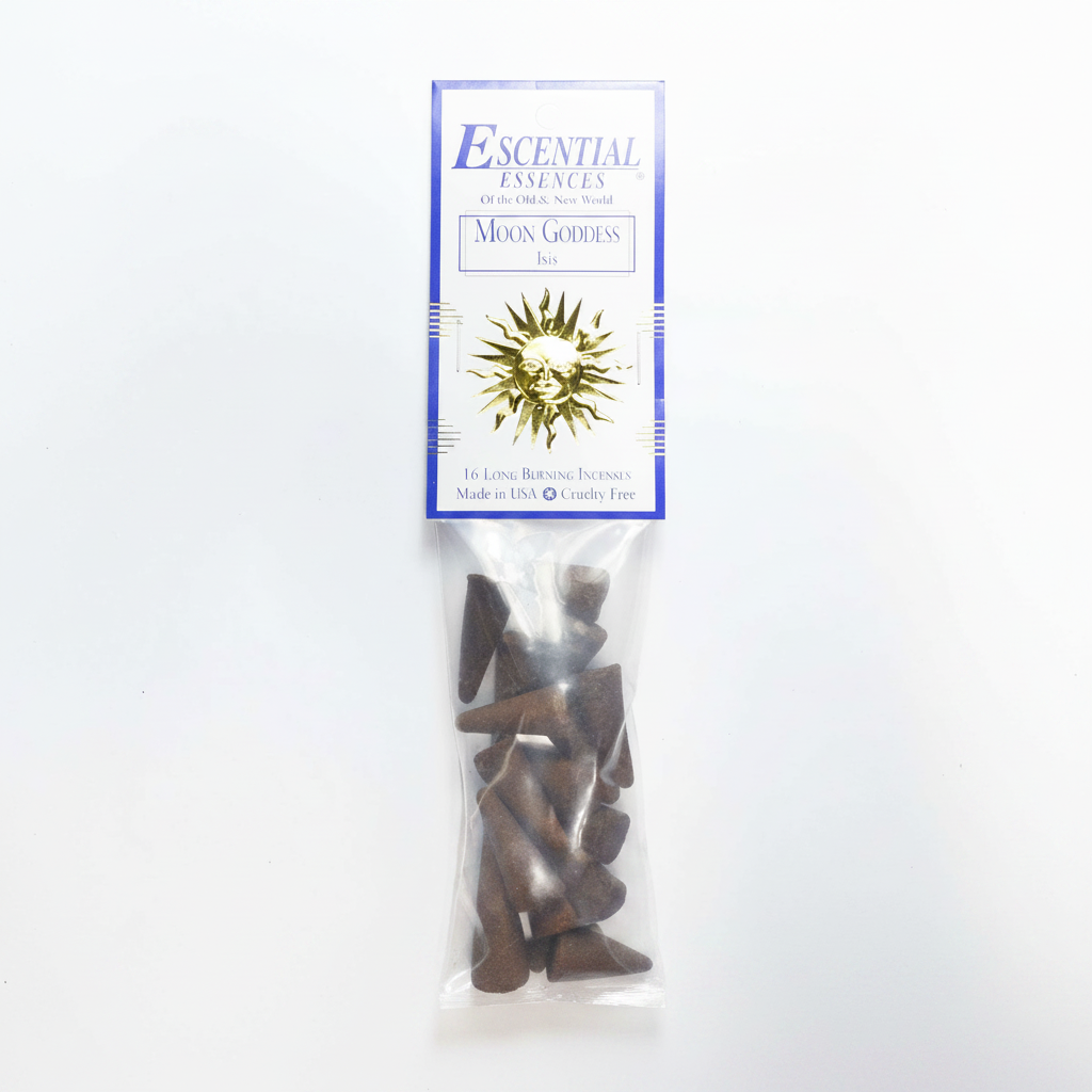 Moon Goddess Incense Cones by Escential Essences, 16 Cones
