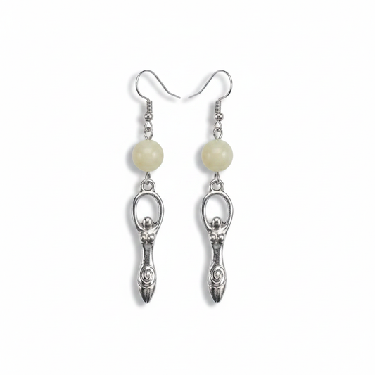 Moonstone Goddess Earrings