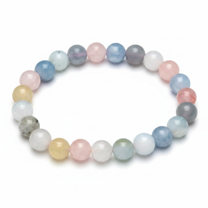 Morganite Crystal 6-8mm Bracelet
