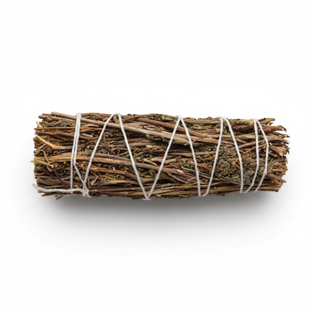 Mugwort Smudge Stick, 4"