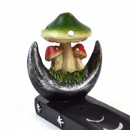 Mushroom Moon Burner, 10 Inches, detail view