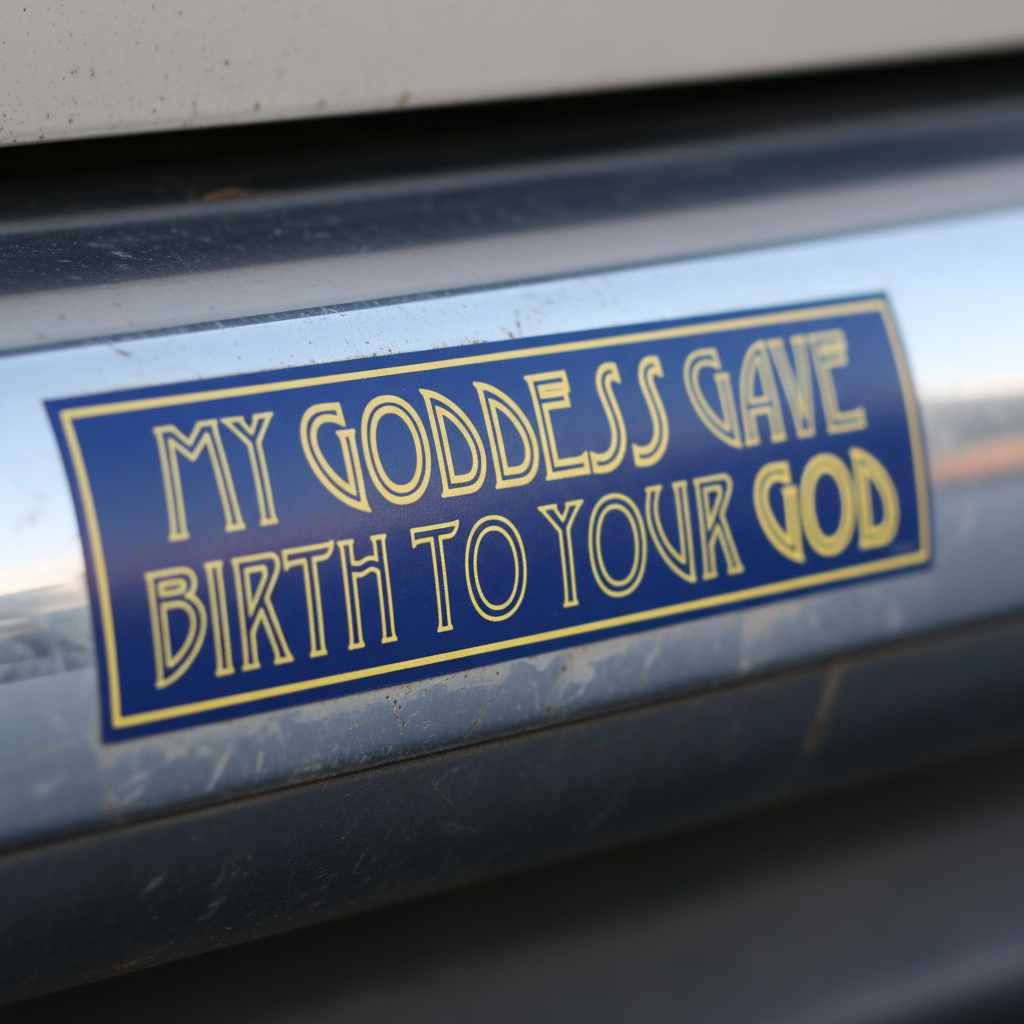 My Goddess Gave Birth To Your God, detail view