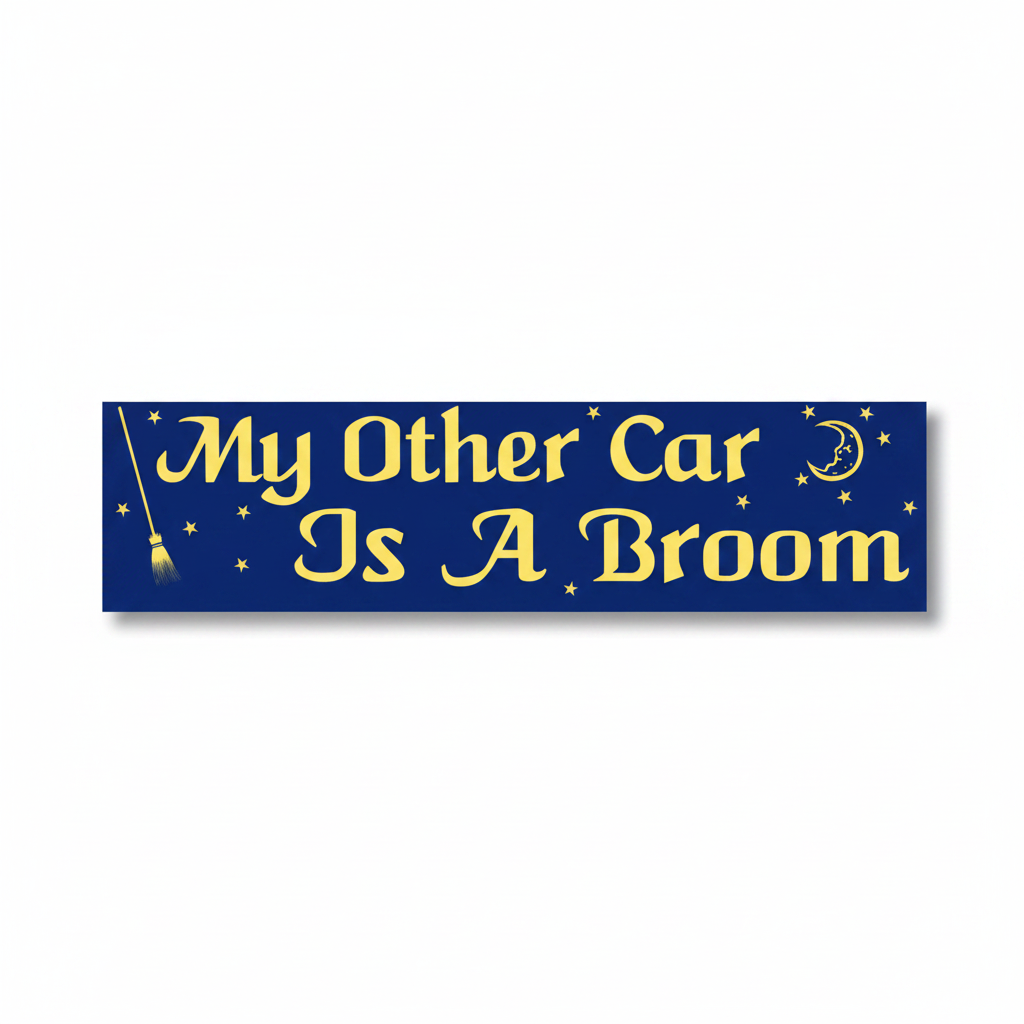 My Other Car Is A Broom Bumper Sticker