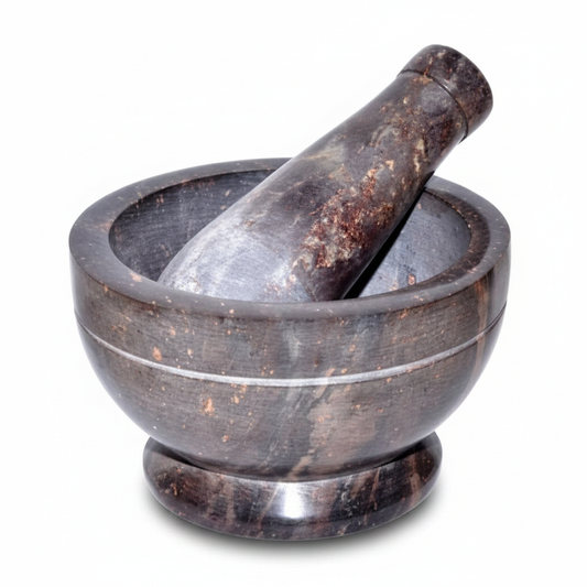 Natural Mortar and Pestle, Set of 4"