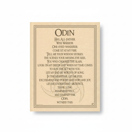 Odin Poster product lay