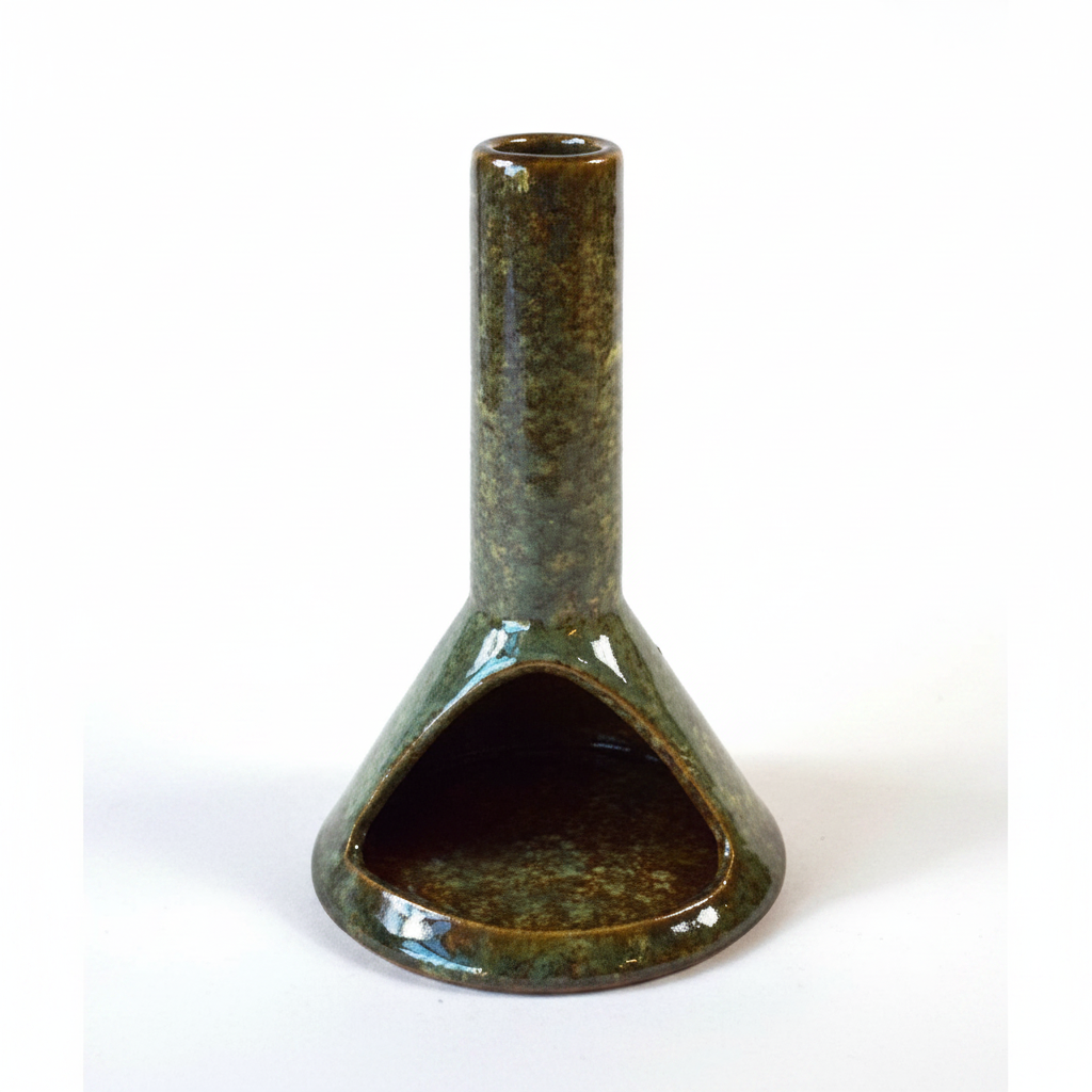 Olive Green Chimney Burner, 6 Inch