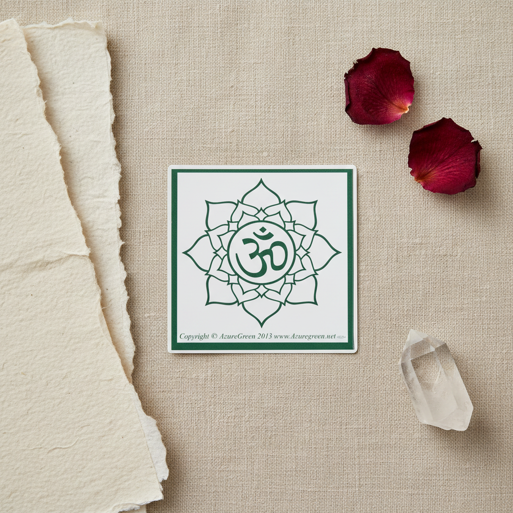 Om Bumper Sticker, 3 x 3 Inches, alternate view