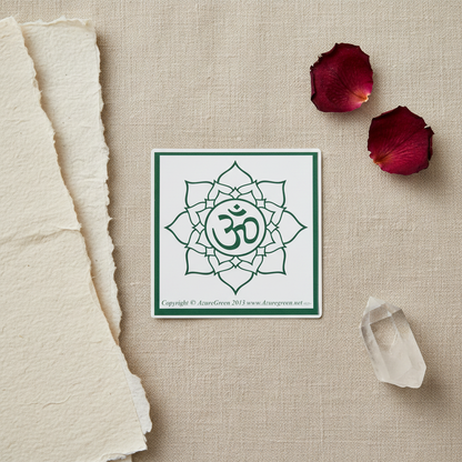 Om Bumper Sticker, 3 x 3 Inches, alternate view