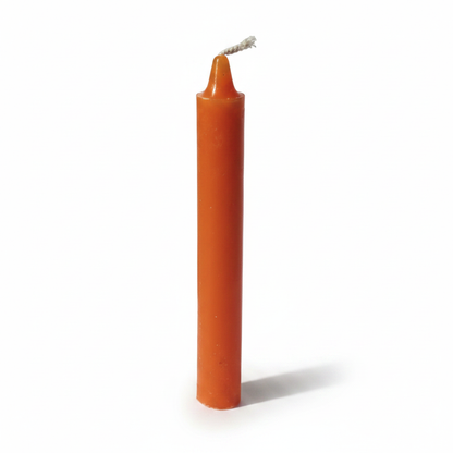Orange 6" Household Candle