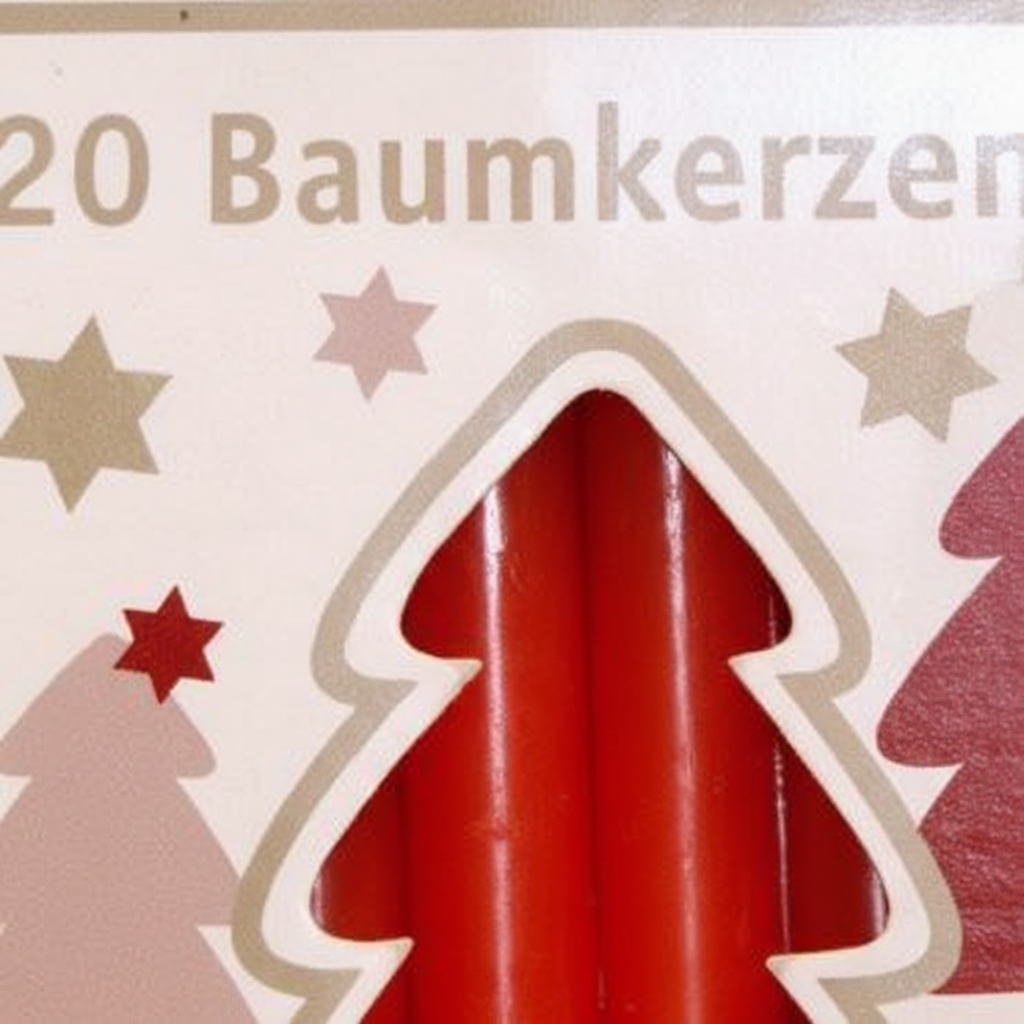 Orange Chime Candles, Set of 20, detail view