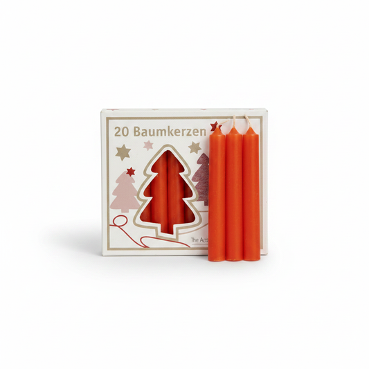 Orange Chime Candles, Set of 20