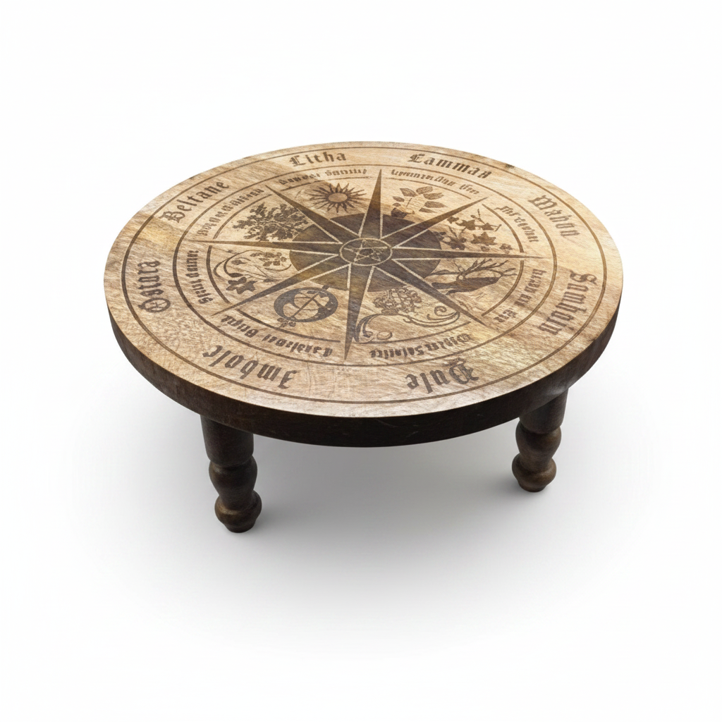 Pagan Calendar Altar Table