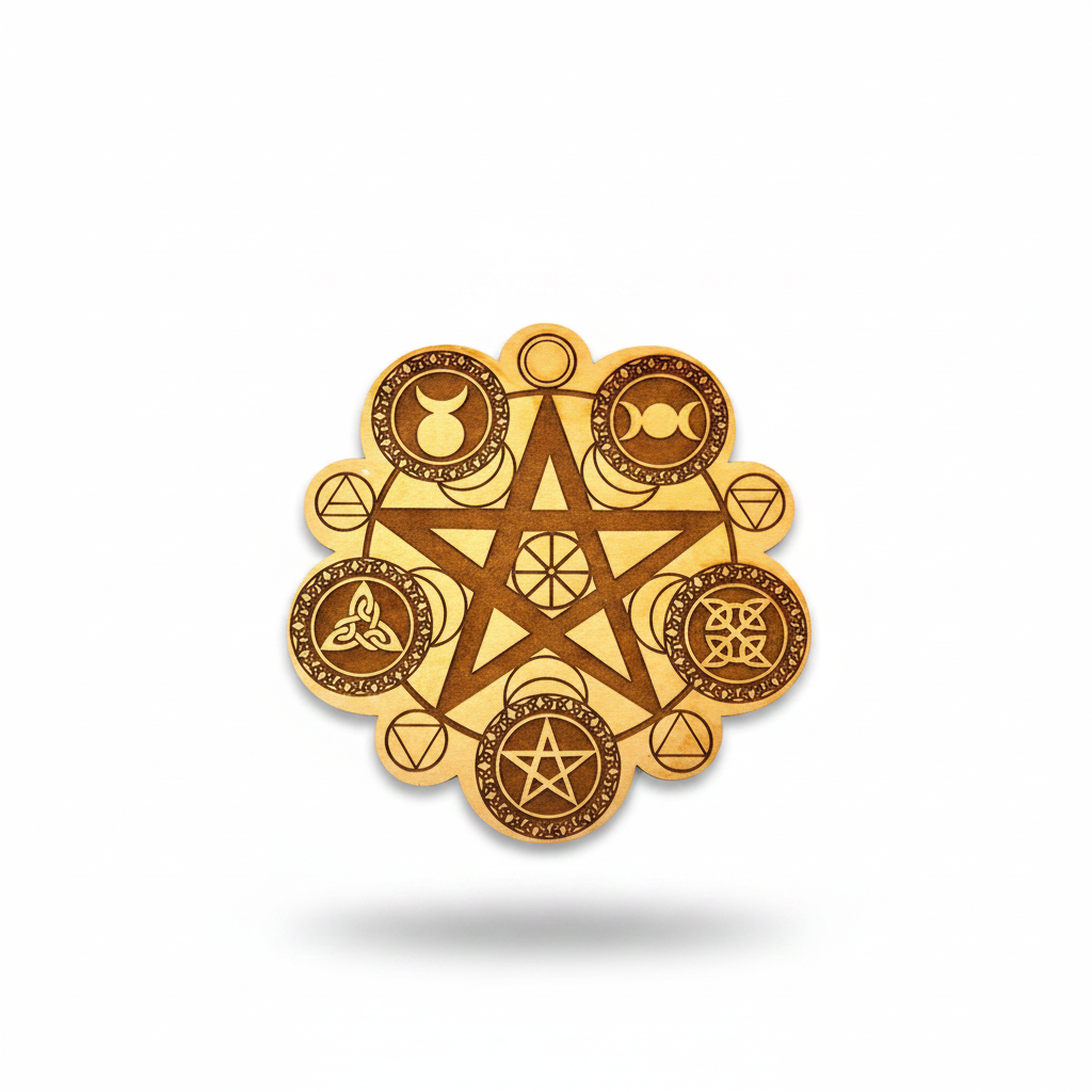 Pagan Crystal Grid, 8 Inches