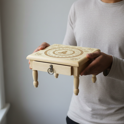 Pendulum Altar Table, 12" x 12", held in hand