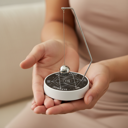 Pendulum Decision Maker, held in hand