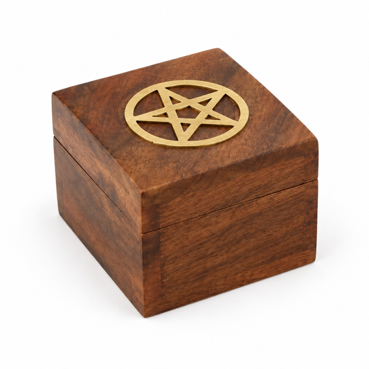 Pentagram box on white