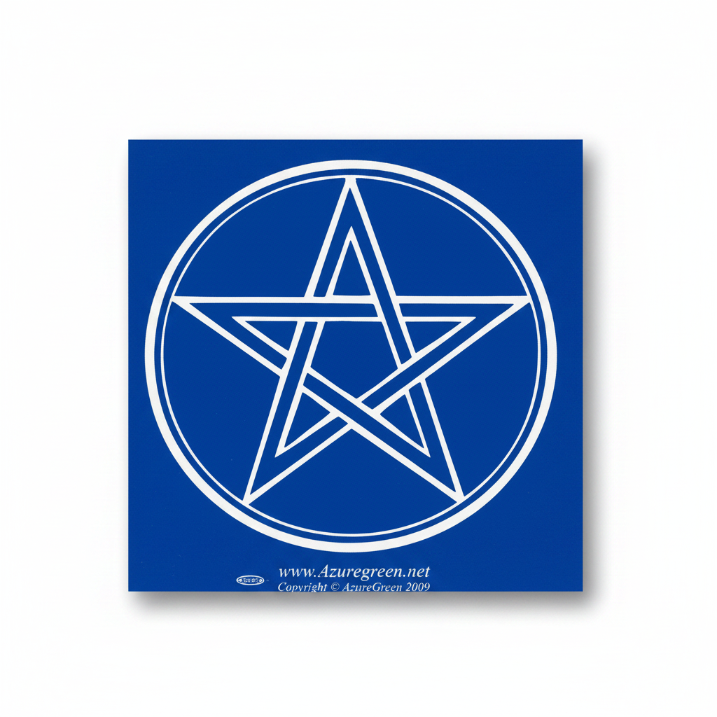 Pentagram Bumper Sticker, 3 x 3 Inches