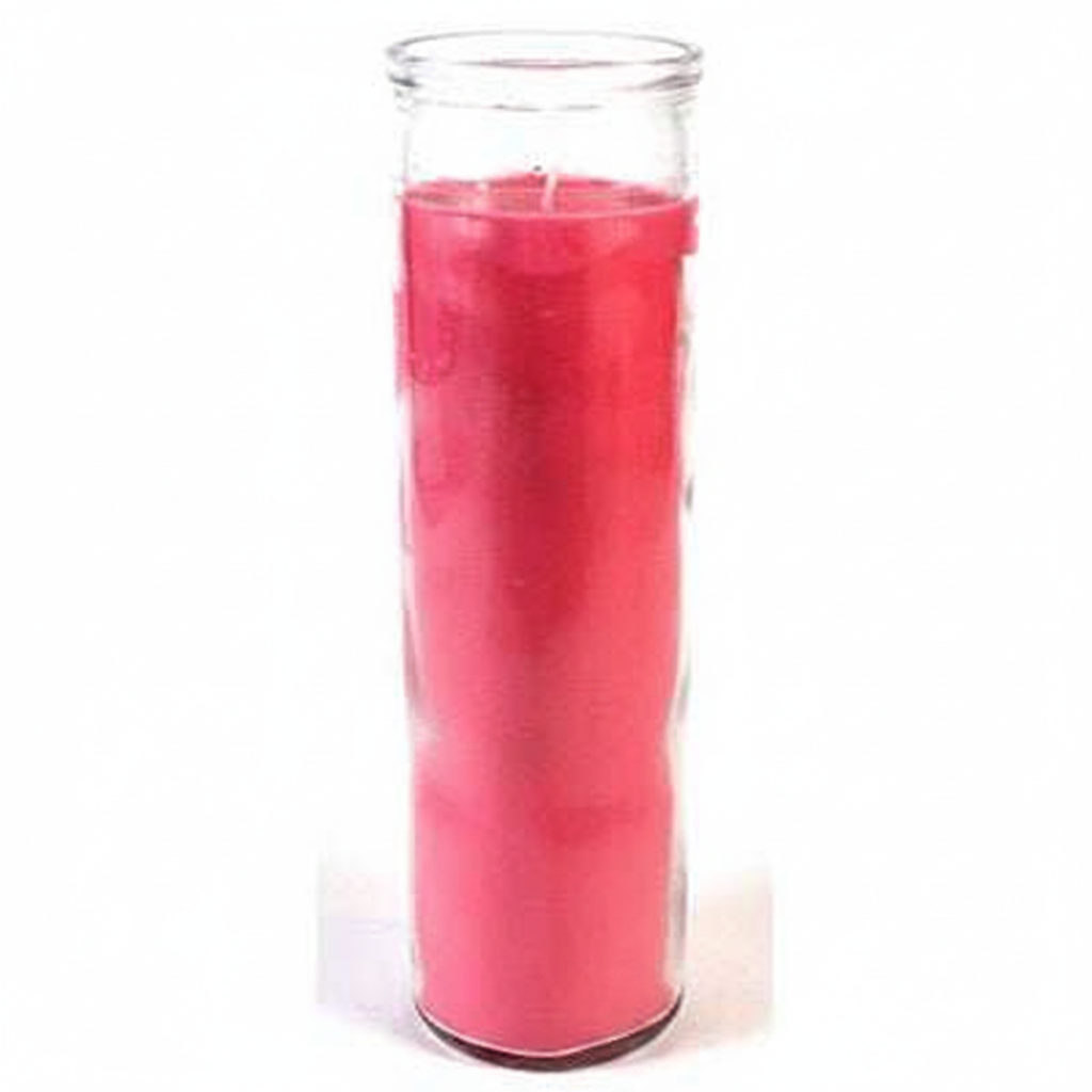 Pink 7-Day Jar Candle, Opaque Wax