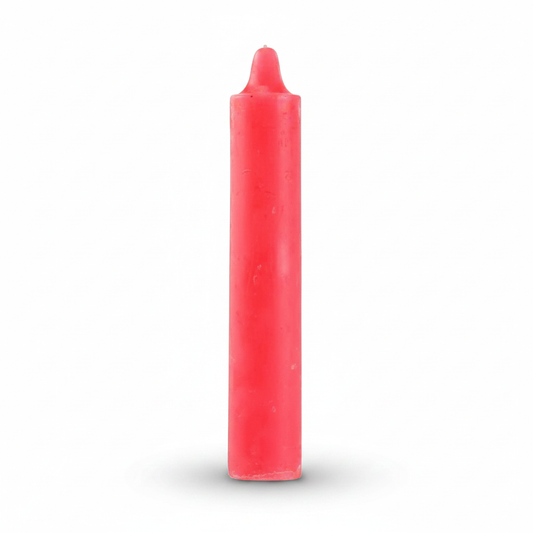 Pink Pillar Candle, 9 Inches