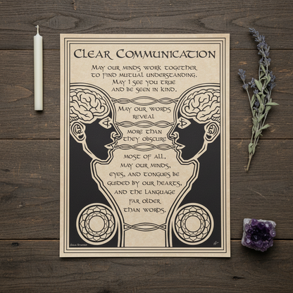 Prayer for Clear Communication Poster, 8.5 x 11 Inches, alternate view