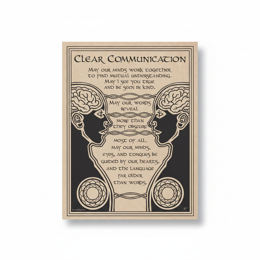Prayer for Clear Communication Poster, 8.5 x 11 Inches