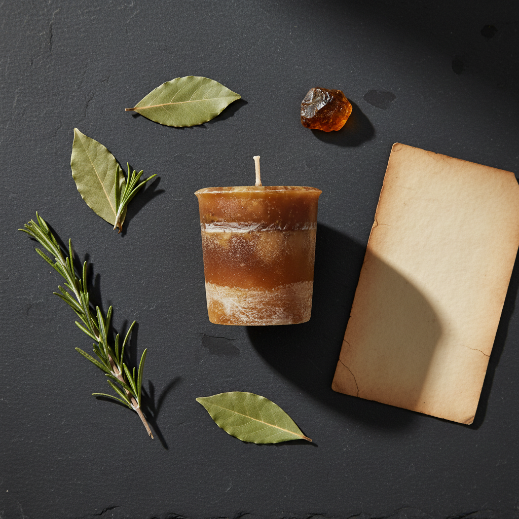 Problem Solving Herbal Votive - Brown, alternate view