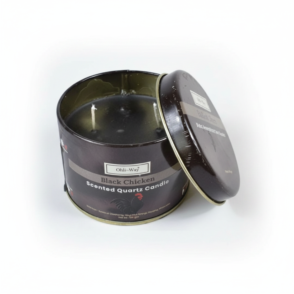 Gallina Negra (Black Chicken) quartz tin candle