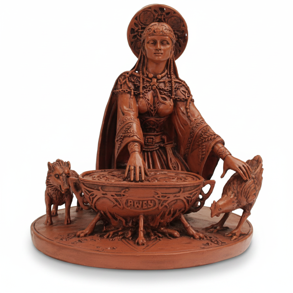 Cerridewen Goddess Statue, 8.5 Inches