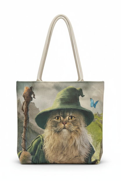 Catdalf Tote Bag, 17" x 17"
