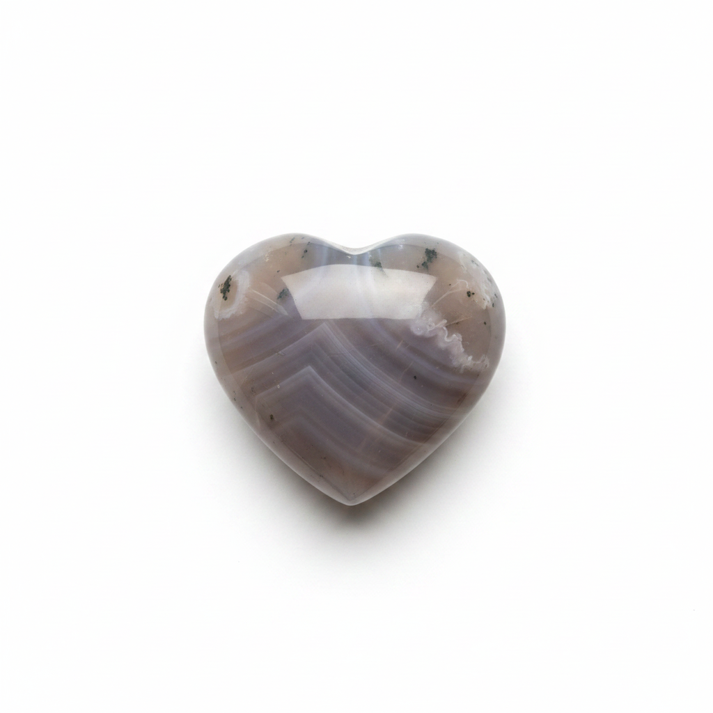 Dendritic Agate Heart, 1.5 Inches
