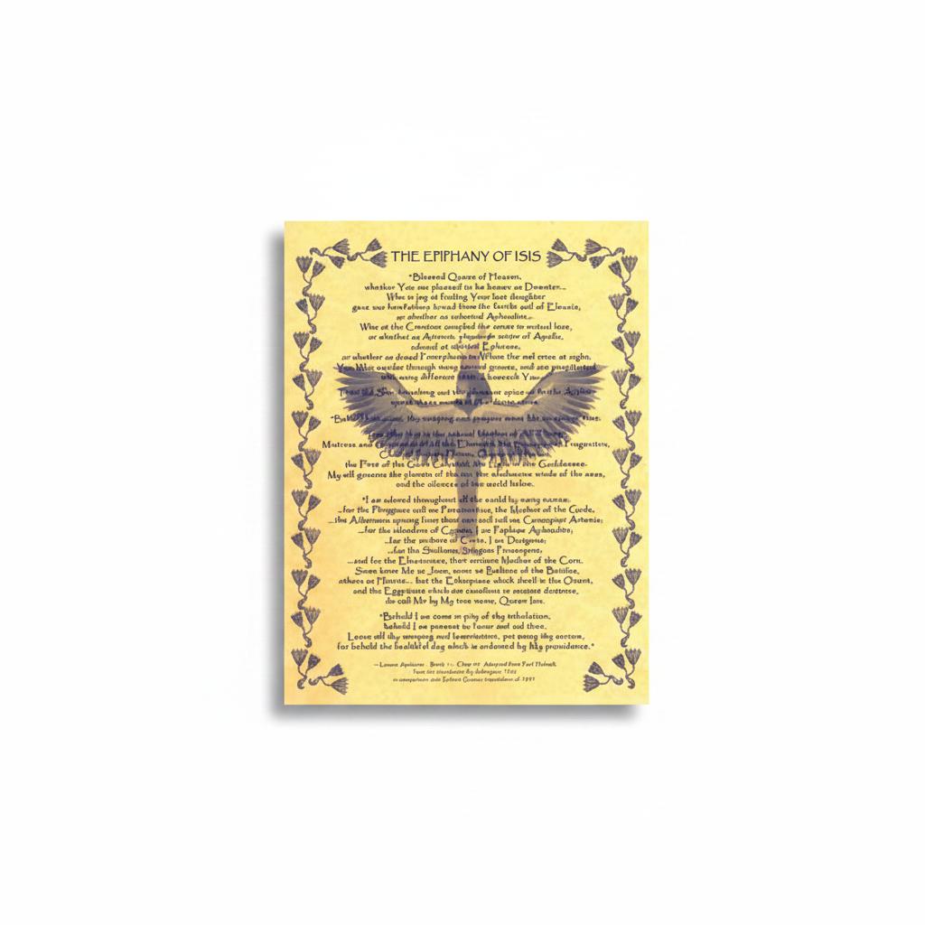 Epiphany of Isis Poster, 8.5" x 11"