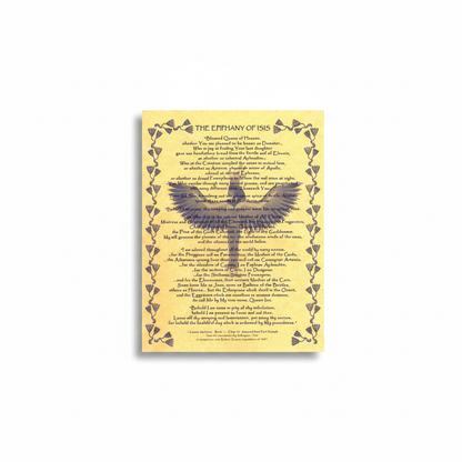 Epiphany of Isis Poster, 8.5" x 11"