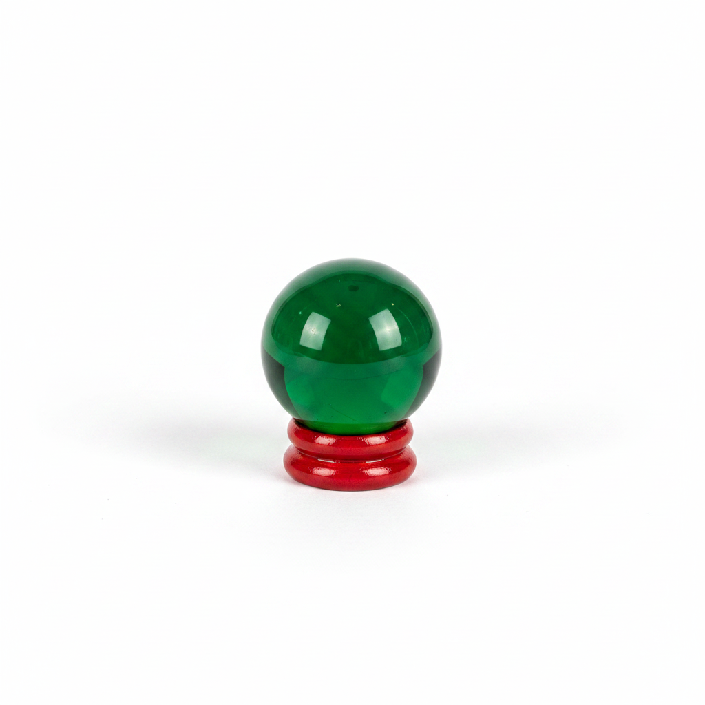 Green Crystal Gazing Ball, 50mm