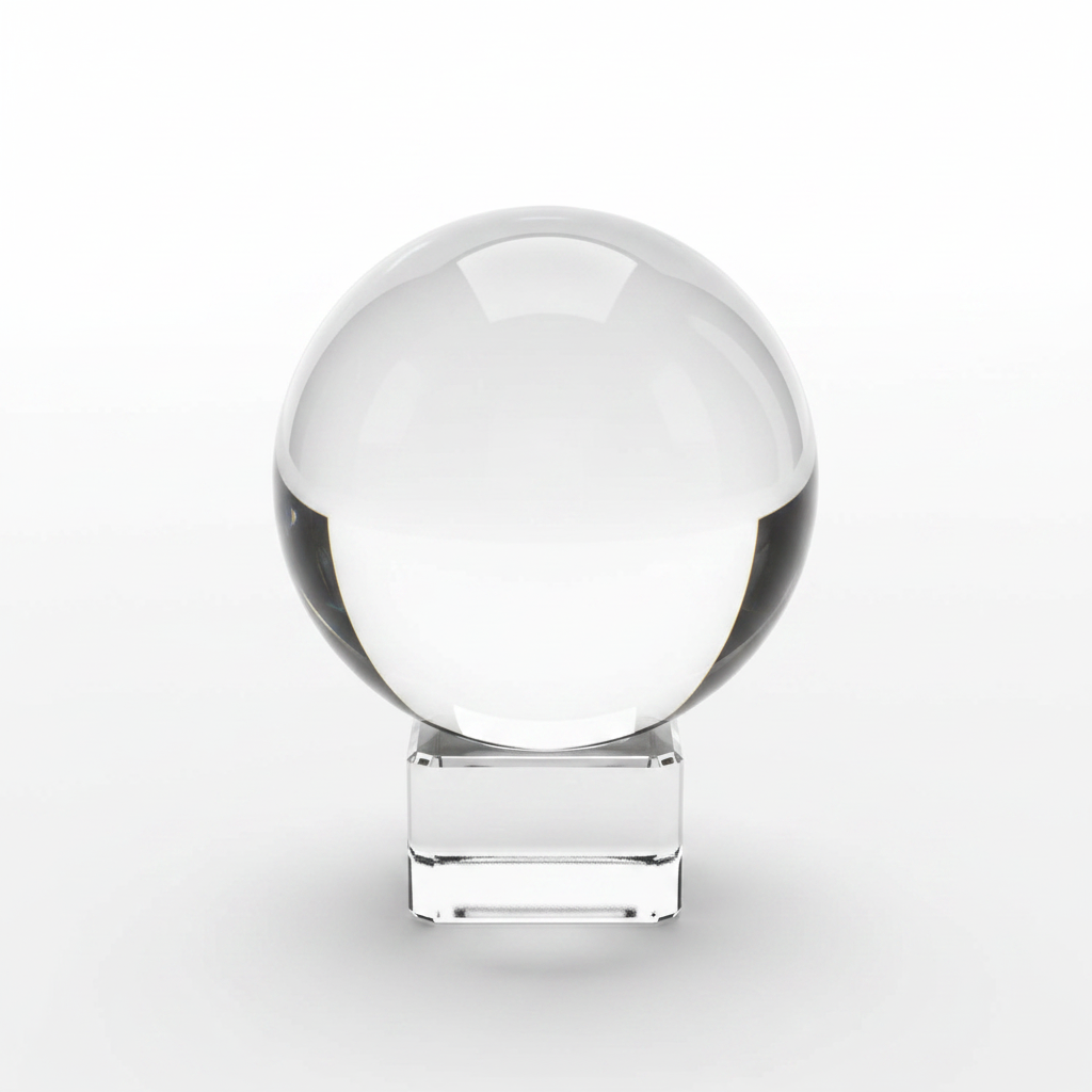 Clear Gazing Ball, 200mm (8 Inch)