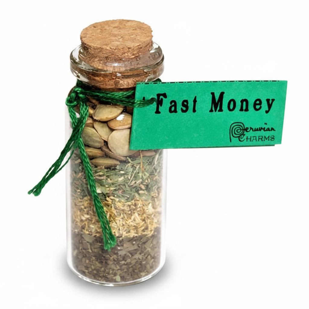 Fast Money Pocket Spellbottle, 2 Inches