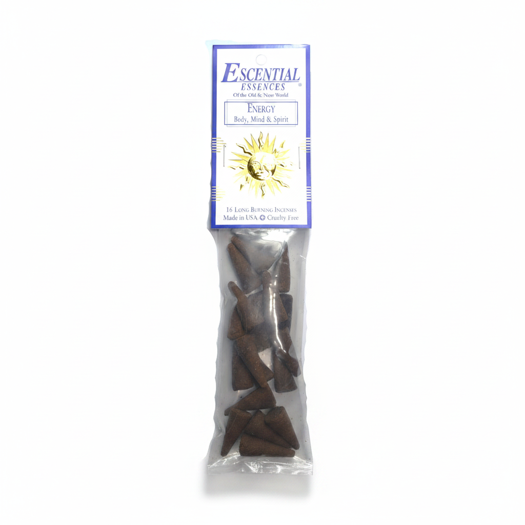 Energy Incense Cones by Escential Essences, 16 Cones