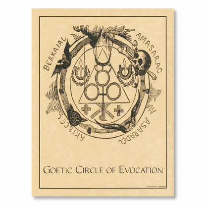 Goetic Circle Poster, 8.5" x 11"