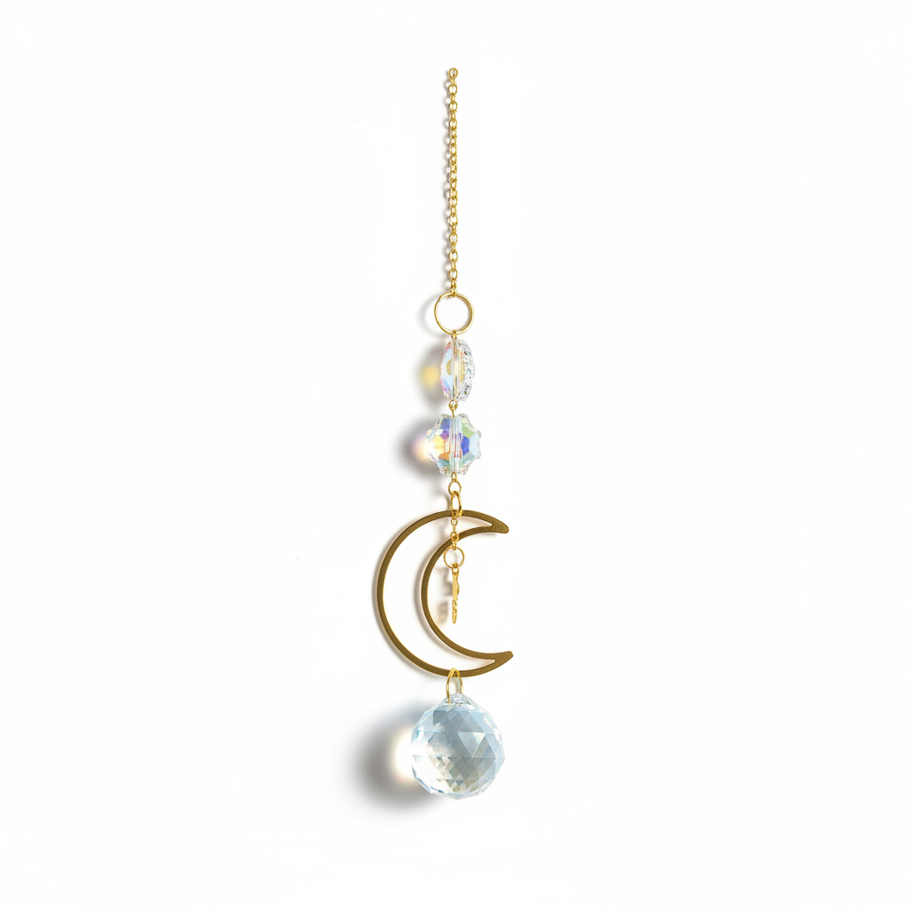 Crescent Moon Sun Catcher, 11 Inch