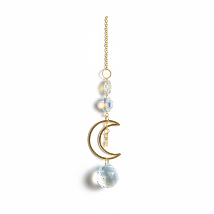 Crescent Moon Sun Catcher, 11 Inch