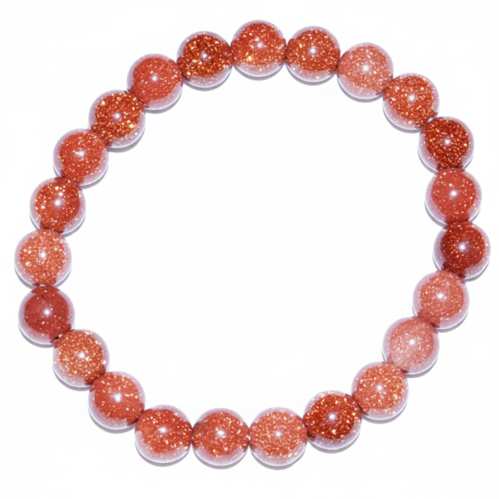 Goldstone Beaded Bracelet, 8mm