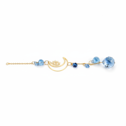 Crescent Moon Eye Sun Catcher, 12 Inch