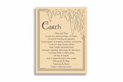 Earth Evocation Poster by AzureGreen, 8.5 x 11 Inches
