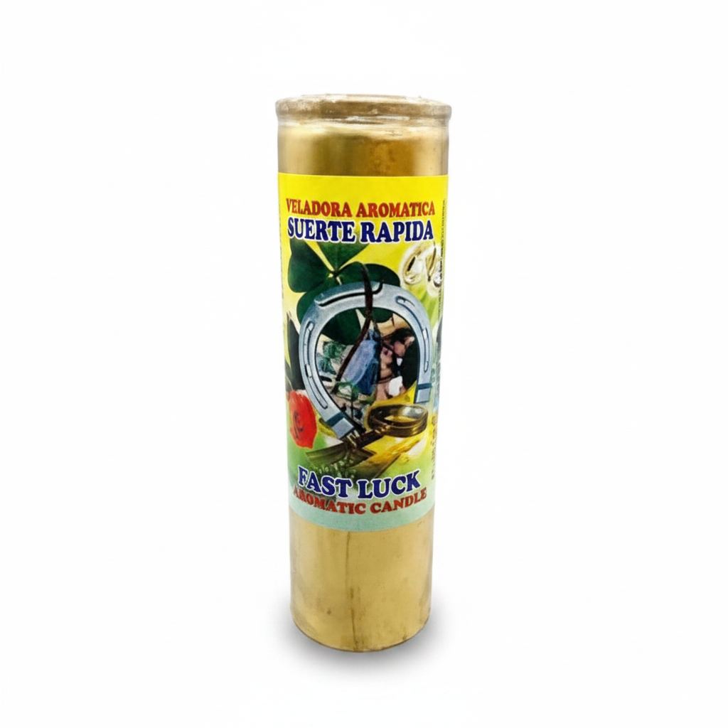 Fast Luck Gold (Suerte Rapida) aromatic jar candle