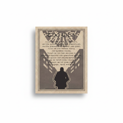 City Prayer Poster by AzureGreen, 8 1/2 x 11 Inch